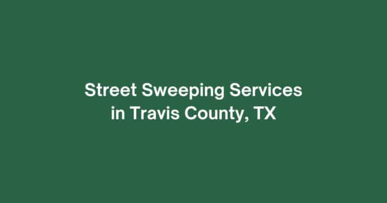 Street Sweeping Services for Austin HOAs and MUDs in Texas BPI Partners Inc Best Texas street sweepers