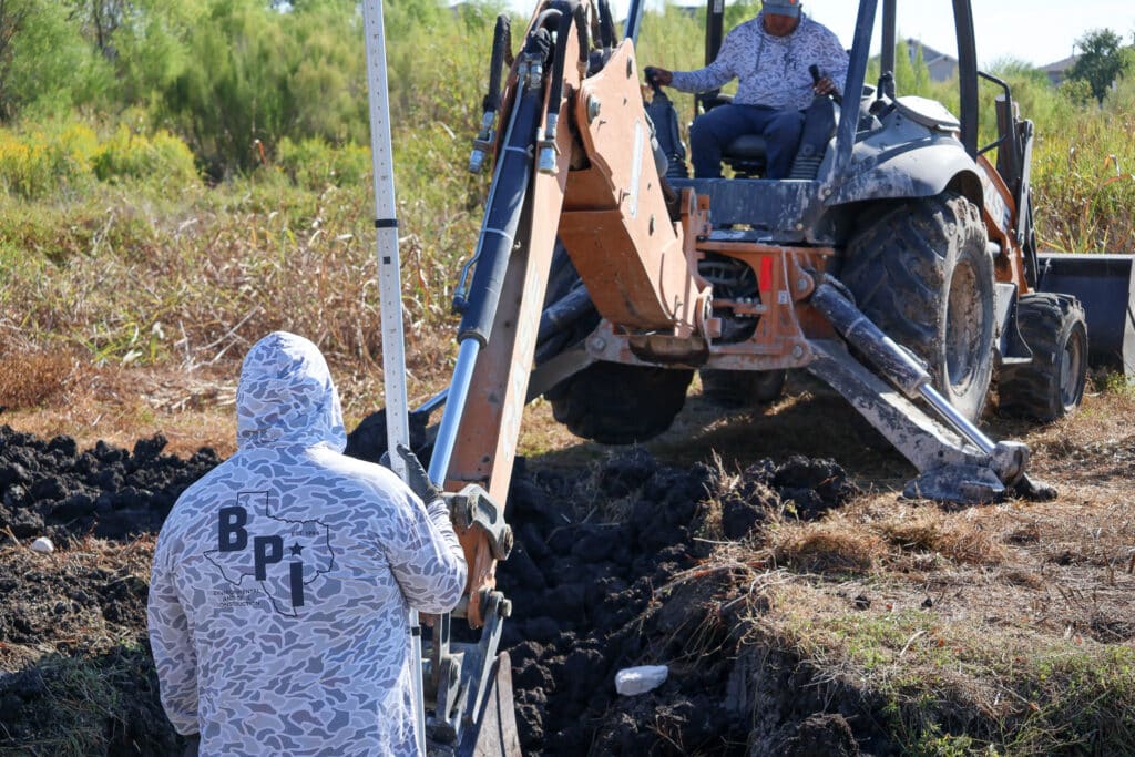 Grade Control Structure installation designed to prevent channel incision and improve stormwater flow in Austin, TX.